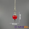 Pendule divinatoire Agate Rouge pour soin énergétique et équilibre mental 39mmx18mm