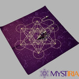 Pack Pendule pierre améthyste et son tapis de divination violet