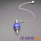 Pendule Séphoroton Lapis Lazuli en pierre semi-précieuse pour purifier et libérer des blocages
