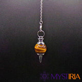 Pendule Séphoroton Œil de Tigre pour guidance personnelle et alignement des valeurs