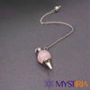 Pendule Séphoroton Quartz Rose pour pratique intuitive et paix intérieure