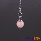 Pendule Séphoroton Quartz Rose pour introspection, tendresse et acceptation