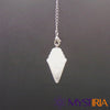 Pendule Conique cristal De Roche – accessoire de lithothérapie et divination Mystiria