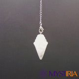 Pendule Conique cristal De Roche – accessoire de lithothérapie et divination Mystiria