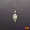 Pendule radiesthésie labradorite suspendu – outil spirituel Mystiria