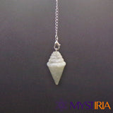 Pendule radiesthésie labradorite suspendu – outil spirituel Mystiria