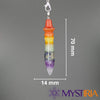 Pendule Thot 7 Chakras, pendule divinatoire pour affiner les recherches radiesthésiques et harmoniser les centres énergétiques du corps.