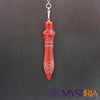 Pendule Thot Agate Rouge, allié spirituel pour cultiver la prospérité, accepter les réalités de la vie et accéder à une contemplation méditative.