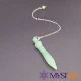 Pendule Thot Aventurine Verte pour séance intuitive avec neutralité vibratoire