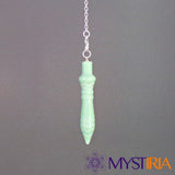 Pendule égyptien Aventurine Verte pour séance radiesthésique et choix éclairés