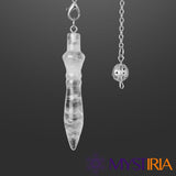 Pendule Thot Cristal de Roche, allié spirituel pour purifier l’aura, amplifier les intentions et illuminer les zones d’ombre intérieures.