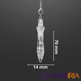 Pendule Thot Cristal de Roche, émetteur et récepteur vibratoire pour harmoniser les corps subtils et renforcer la vitalité énergétique globale.