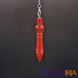 Pendule Thot Jaspe Rouge, allié spirituel pour maintenir un équilibre vibratoire stable et se protéger des perturbations extérieures.