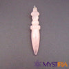 Pendule Thot Quartz Rose, pendule égyptien apaisant pour harmoniser le chakra du cœur et favoriser l’amour de soi et la sérénité intérieure.