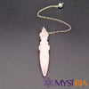 Pendule Thot Quartz Rose, pendule énergétique pour apaiser les tensions, renforcer la confiance en soi et développer une énergie bienveillante.