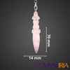 Pendule Thot Quartz Rose, émetteur et récepteur vibratoire pour stabiliser les émotions, dissiper les chagrins et équilibrer l’aura.