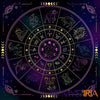 Tapis de Tarot Zodiaque, outil spirituel pour aligner votre intuition avec les vibrations des astres et optimiser vos séances de cartomancie.