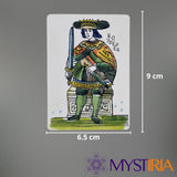 Tarot de Marseille Marshmallow, jeu divinatoire 6,5x9 cm pour un usage pratique et des prédictions détaillées en cartomancie.